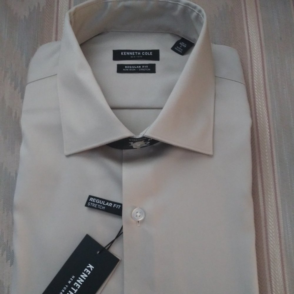 Kenneth Cole  New York Men's Dress Shirt Non-Iron